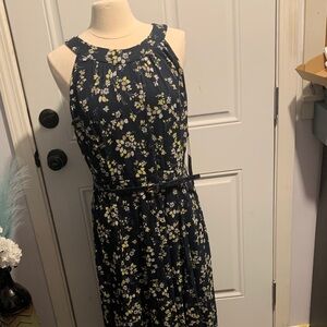 Tommy Hilfiger Dark Blue Floral Maxi Dress